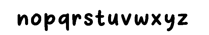 School Memories Regular Font LOWERCASE