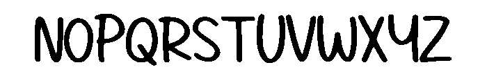School Notes Regular Font UPPERCASE