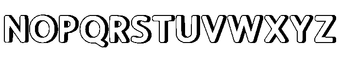 School Outline Regular Font LOWERCASE