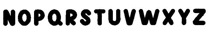 School Red Crayon Font UPPERCASE
