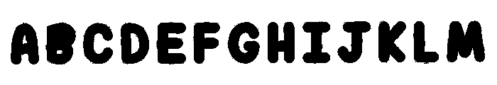 School Ruler Font UPPERCASE