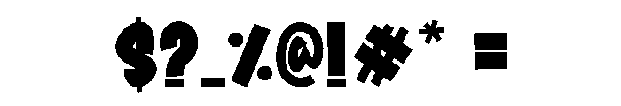 School Rulers Font OTHER CHARS