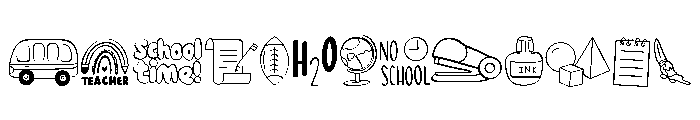 School Set FONT