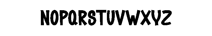 School Stickers Font UPPERCASE