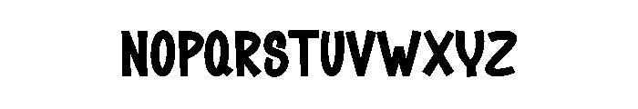 School Stickers Font LOWERCASE