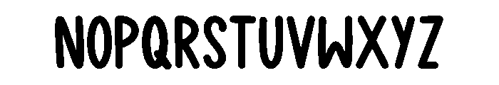 School Student Regular Font LOWERCASE