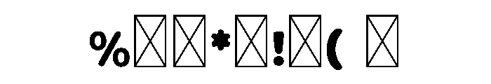 School Timeday Font OTHER CHARS
