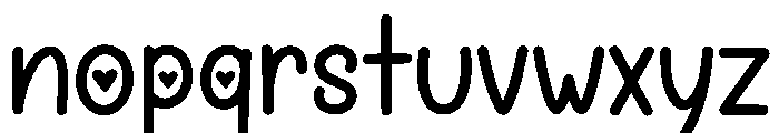 Schoolie Font LOWERCASE