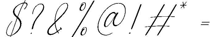 Scientific Font OTHER CHARS