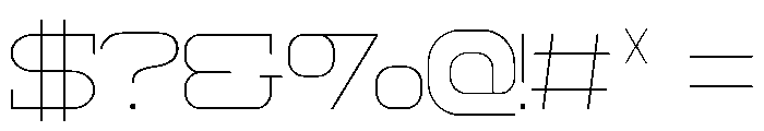Scifier Brother Thin Font OTHER CHARS