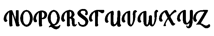 Scissor_tooth_Black Font UPPERCASE