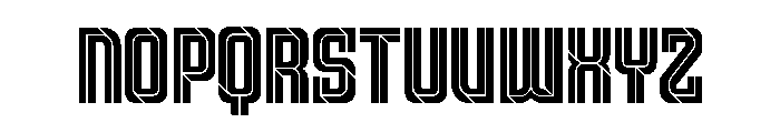Scorex Regular Font LOWERCASE