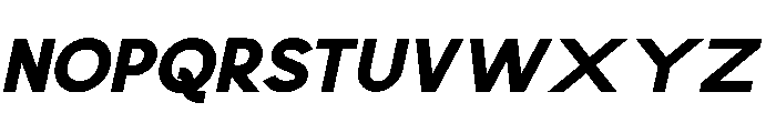 Scramble Black Italic Font UPPERCASE