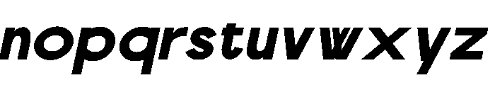 Scramble Black Italic Font LOWERCASE