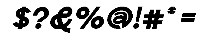 Scramble Bold Italic Font OTHER CHARS