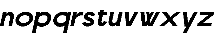 Scramble Bold Italic Font LOWERCASE