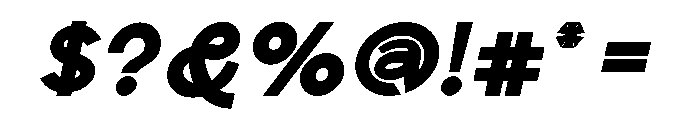 Scramble ExtraBold Italic Font OTHER CHARS