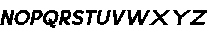Scramble ExtraBold Italic Font UPPERCASE