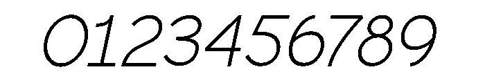 Scramble ExtraLight Italic Font OTHER CHARS