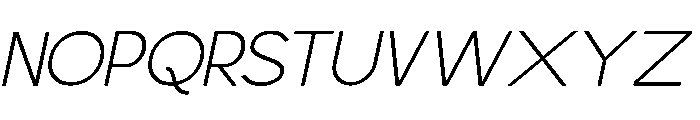 Scramble ExtraLight Italic Font UPPERCASE
