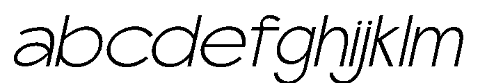 Scramble ExtraLight Italic FONT