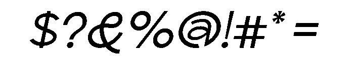Scramble Light Italic Font OTHER CHARS