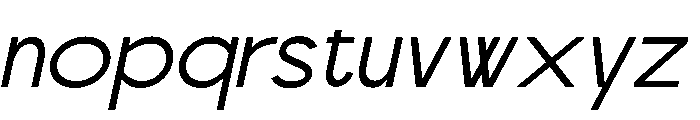Scramble Light Italic Font LOWERCASE