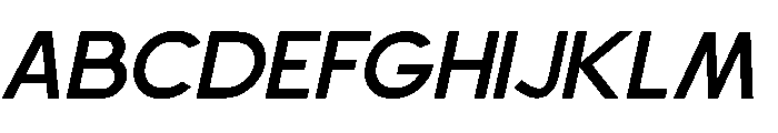 Scramble Medium Italic Font UPPERCASE