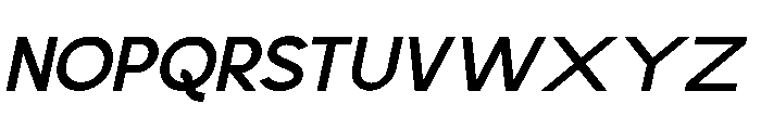 Scramble Medium Italic Font UPPERCASE
