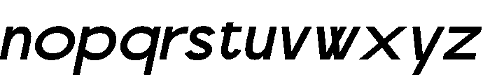 Scramble Medium Italic Font LOWERCASE
