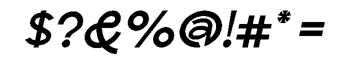 Scramble Regular Italic Font OTHER CHARS