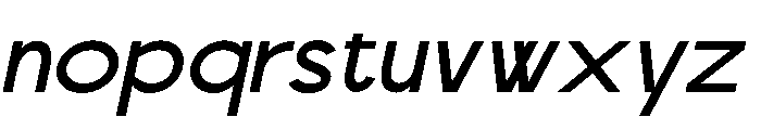 Scramble Regular Italic Font LOWERCASE