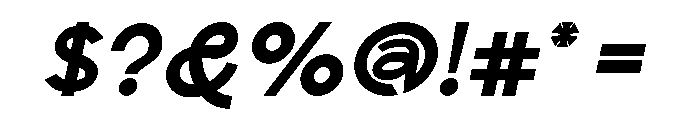 Scramble SemiBold Italic Font OTHER CHARS