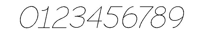 Scramble Thin Italic Font OTHER CHARS