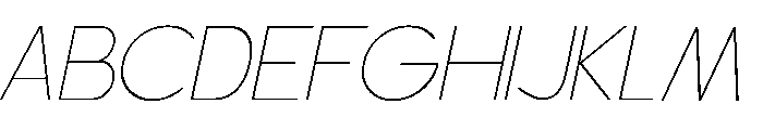 Scramble Thin Italic Font UPPERCASE
