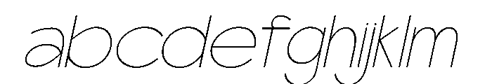 Scramble Thin Italic FONT