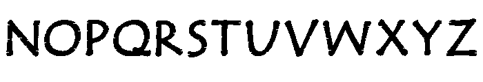 Scratch Spooky Regular Font LOWERCASE