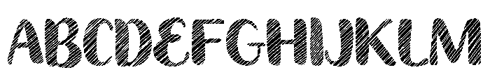 Scratch crayon school Font UPPERCASE