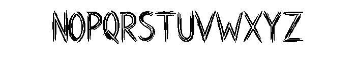 Scratched Etch By Squee Regular Font UPPERCASE