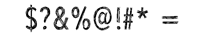 Scratchpad Medium Font OTHER CHARS