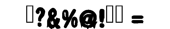 Scream Spooky Regular Font OTHER CHARS
