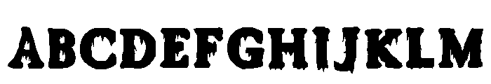 Scream Spooky Regular Font UPPERCASE