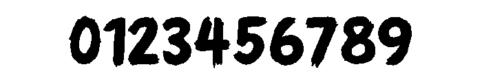 Screaming Brush Font OTHER CHARS