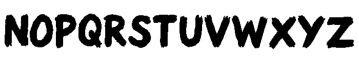 Screaming Brush Font UPPERCASE