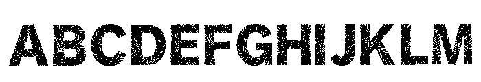 Screen_printed Regular Font UPPERCASE