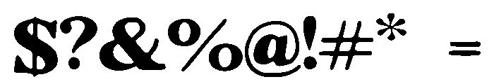 Screwpine Font OTHER CHARS