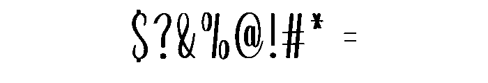 Scribble Bitty Font OTHER CHARS