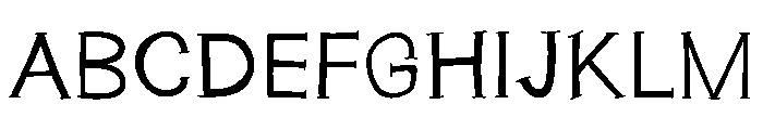 Scribble Touch Font UPPERCASE