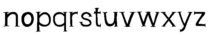Scribble Touch Font LOWERCASE