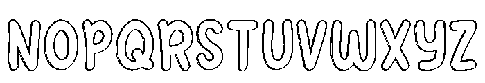 Scribble Vibes Regular Font UPPERCASE
